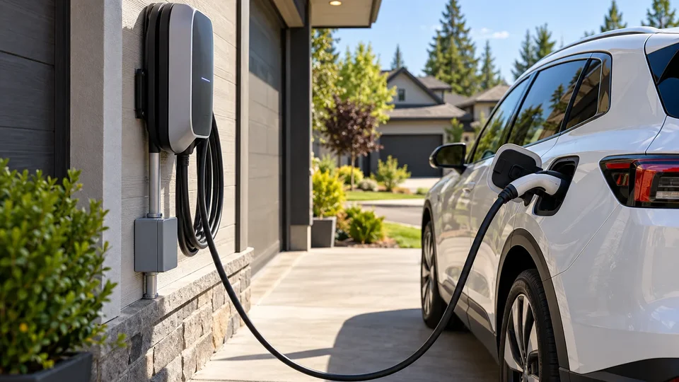 Rooftop Solar PV Installation in Spokane WA Integrated with Home EV Charging Station
