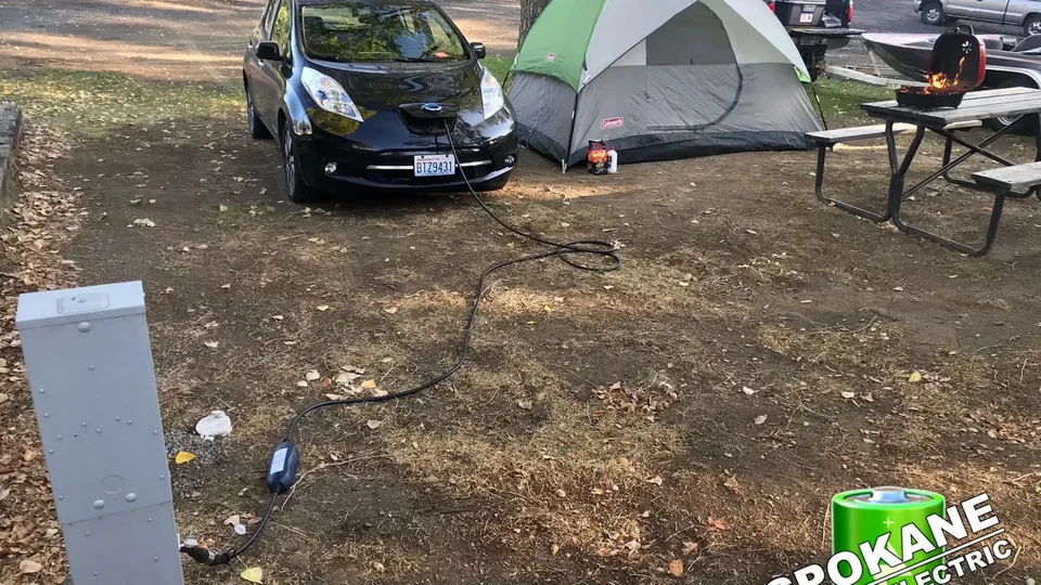 Rooftop Solar PV Connected to Smart EV Charger in Spokane WA Garage